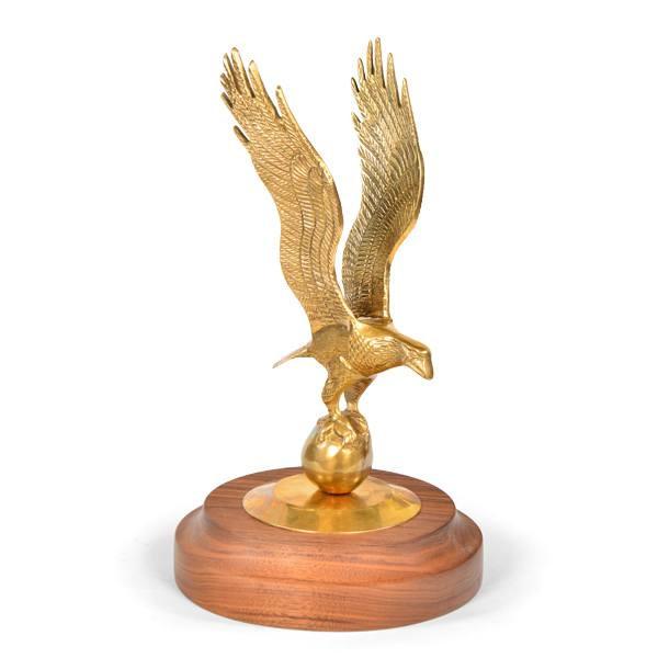 Brass Wood Eagle