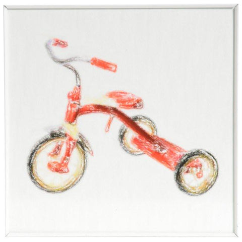 0759 (A+D) Jr Red Tricycle (8" x 8")