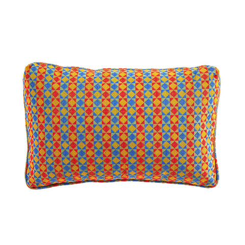 Multicolor Squared Diamond Pillow