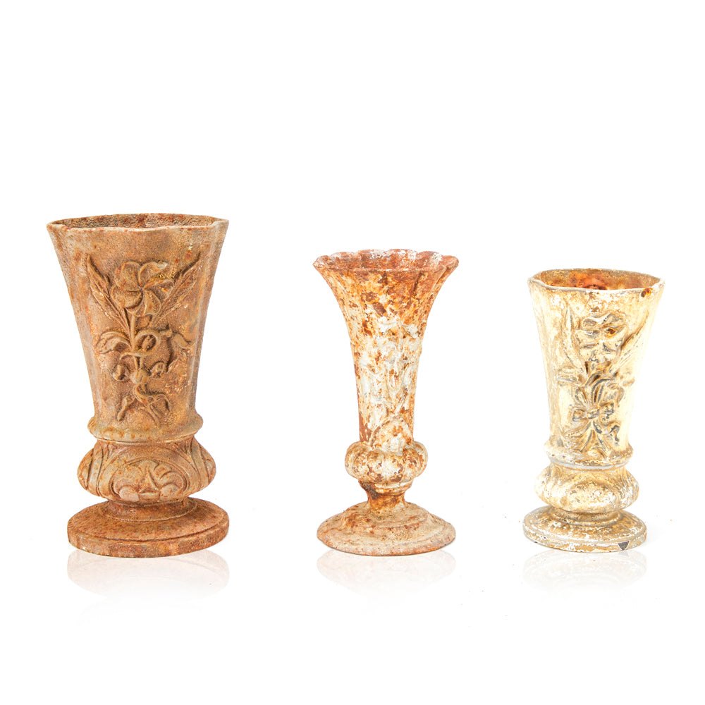 Tan Rustic Trumpet Vase - Large (A+D)