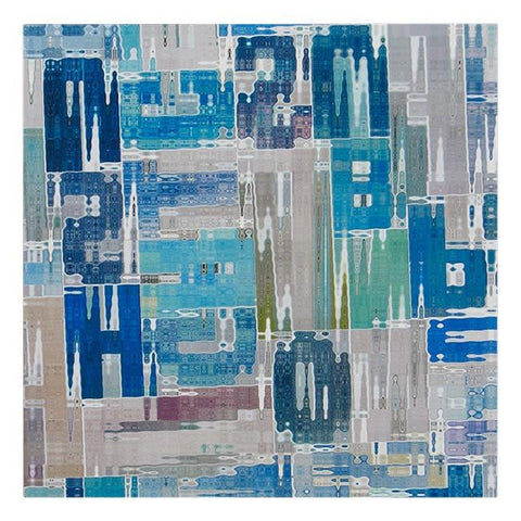 0154 (A+D) Blue Alphabet (12" x 12")