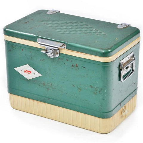 Green Vintage 'Coleman' Ice Chest