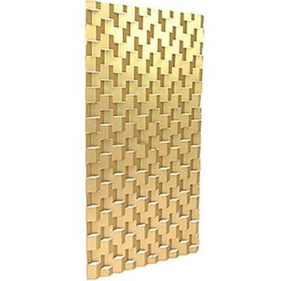 Gold Aluminum Cutout Screen Panel