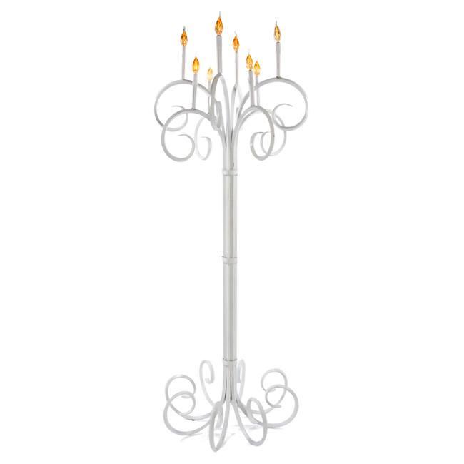 White Candle Floor Lamp
