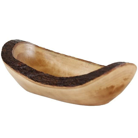 Wood Log Slice Serving Bowl (A+D)