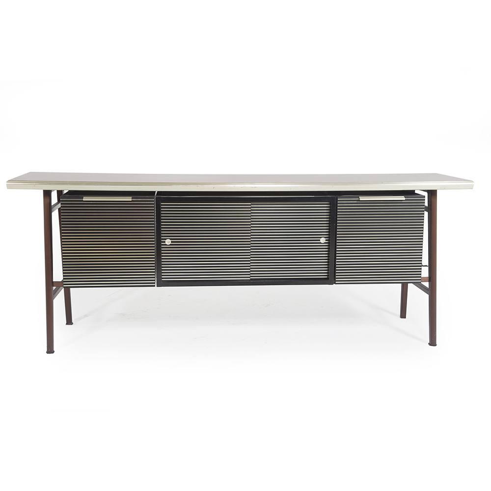 Black and Gold Office Cabinet Credenza