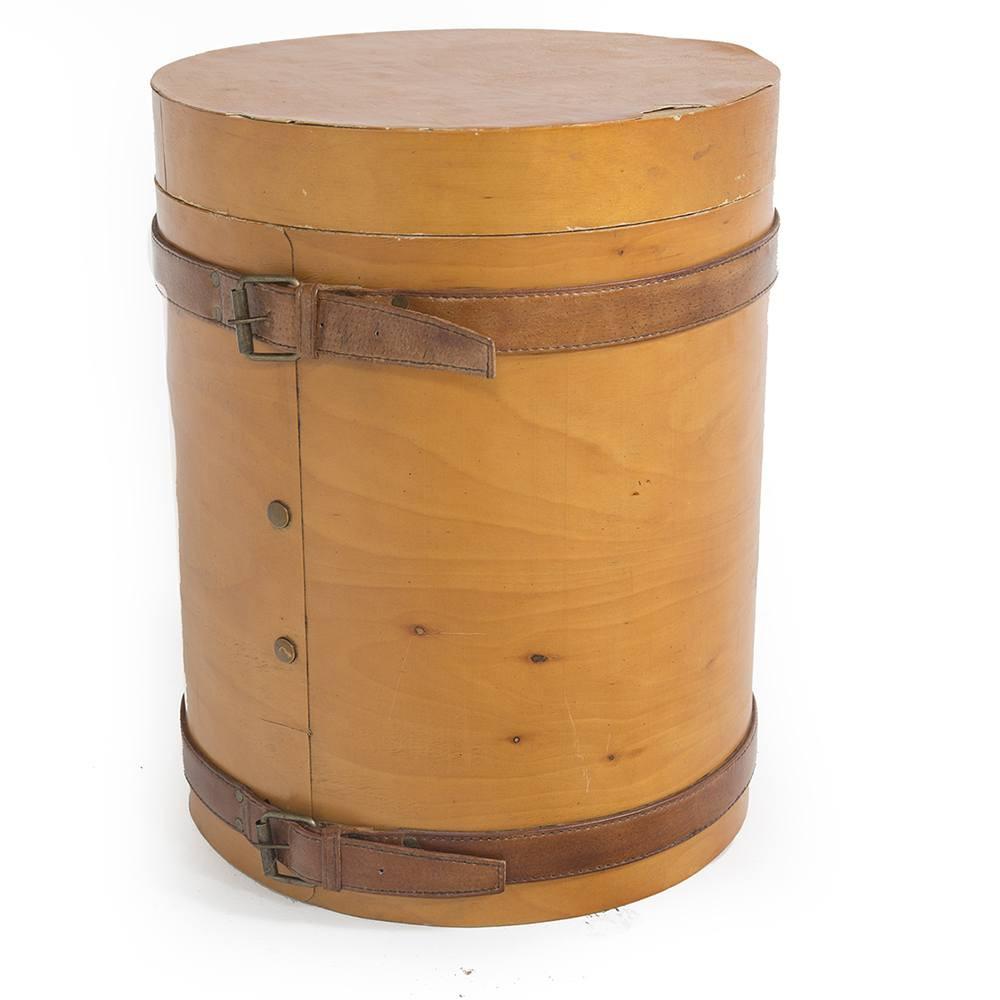 Wood Hat Box