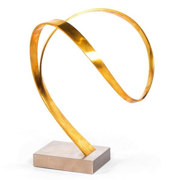 Brass Ribbon Loop Sculpture (A+D)