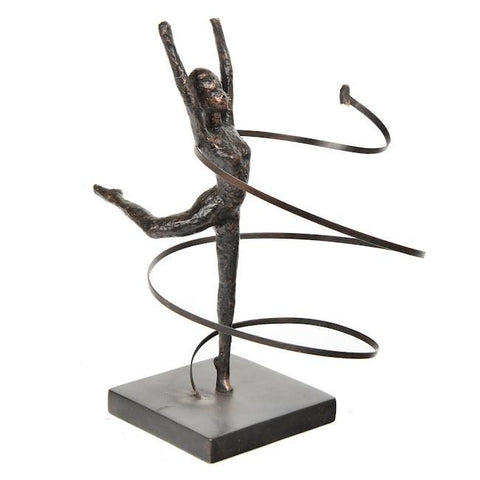 Bronze Ribbon Dancer Sculpture