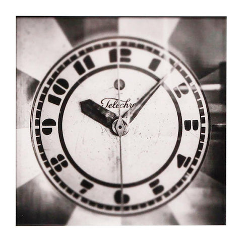 0705 (A+D) Art Deco Clock B/W