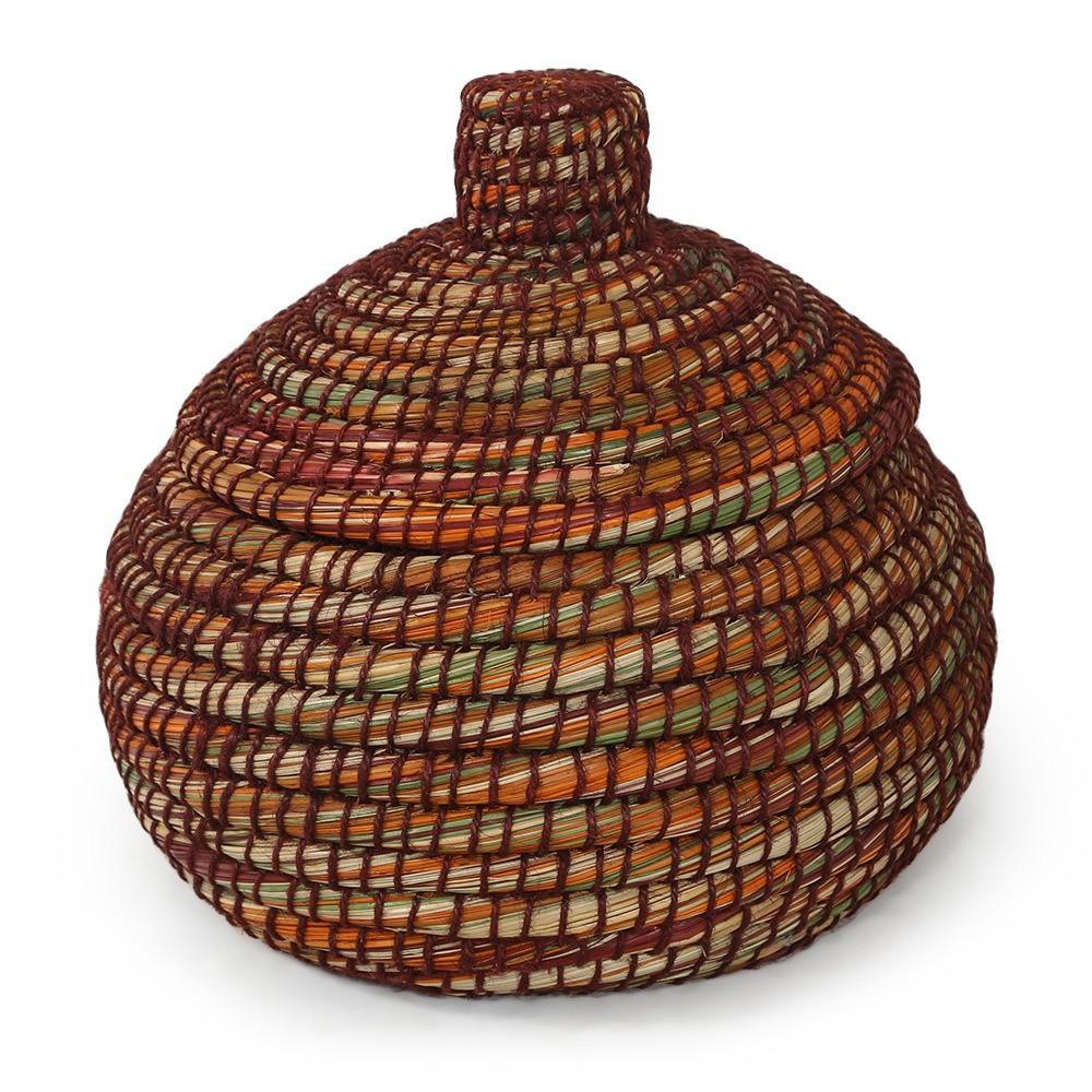 Red Green Woven Basket