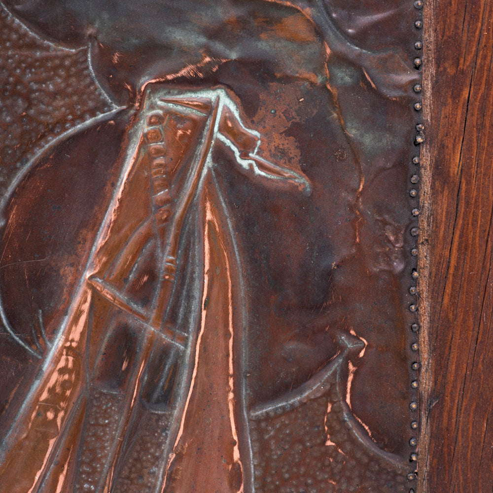 1097 (A+D) Copper Boat Wood Panel