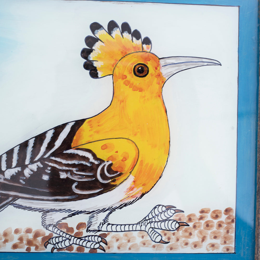 1109 (A+D) India Glass Yellow Bird
