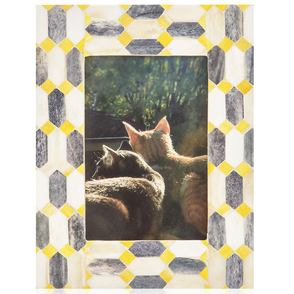 0928 (A+D) Kitties Sunset Yellow Mosaic