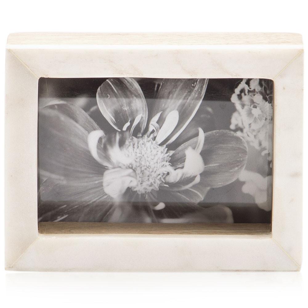 0934 (A+D) BW Flower Marble Small