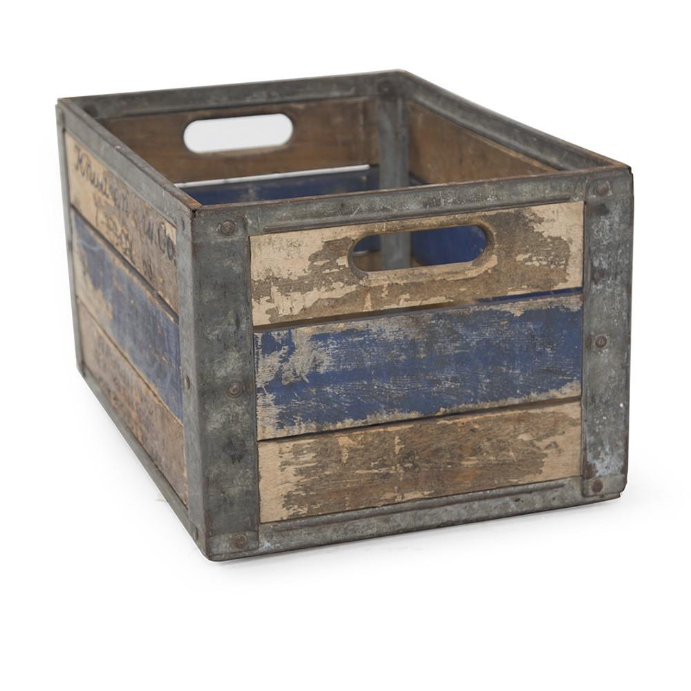 Wood Crate with Handles