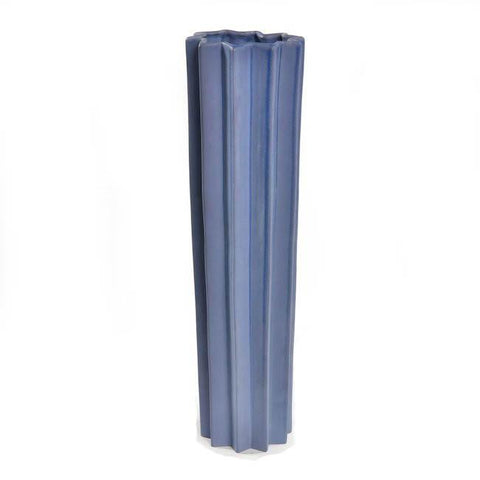 Blue Ceramic Extrude Vase (A+D)