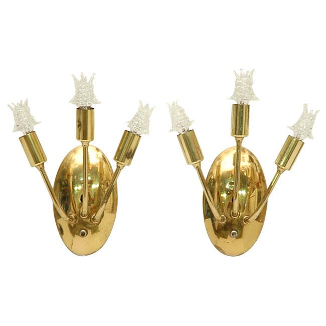 Brass Candles Wall Sconce