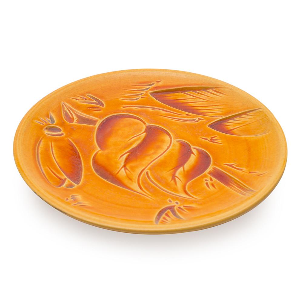 Orange Leafy Platter