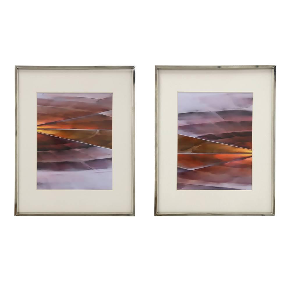 0627 (A+D) Purple Orange Horizon B (20.5" x 16.5")