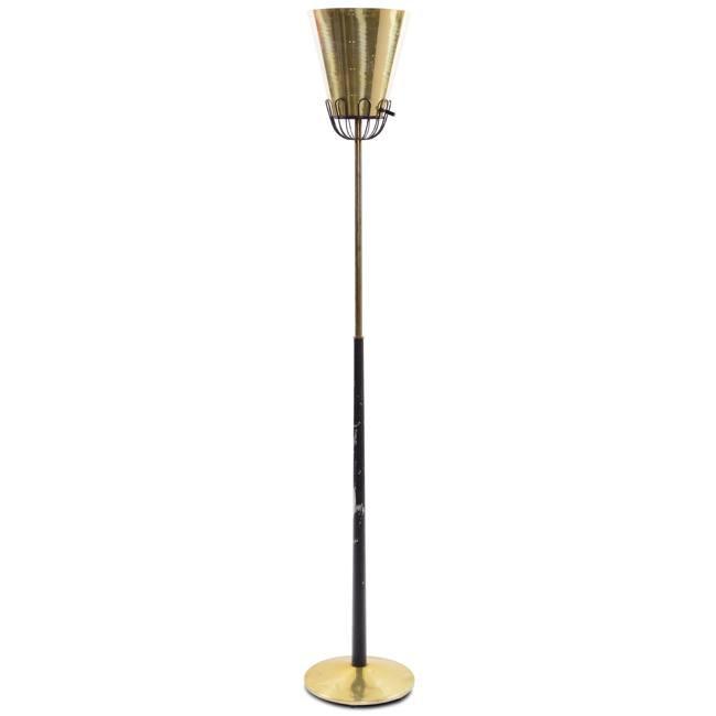 Gold and Black Floor Lamp