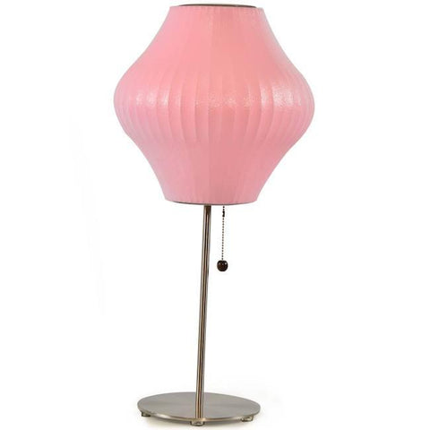 Pink George Nelson Pear Lotus Table Lamp
