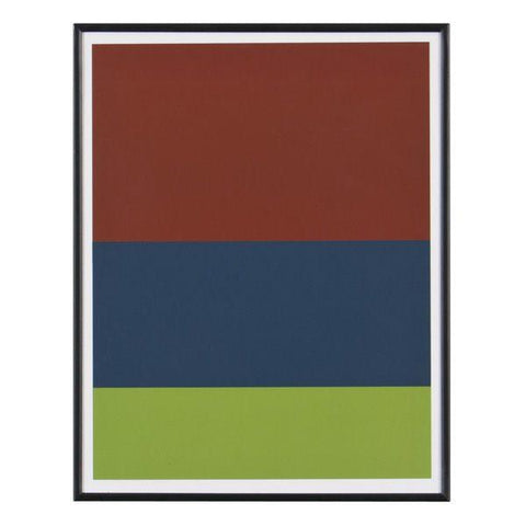 0261 (A+D) 3-Color Block Stripes Cinnamon (11.5" x 14.5")