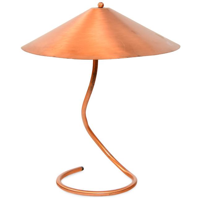Copper Cone Table Lamp
