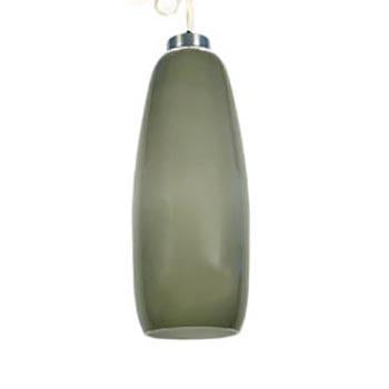 Grey Glass Cylinder Hanging Pendant
