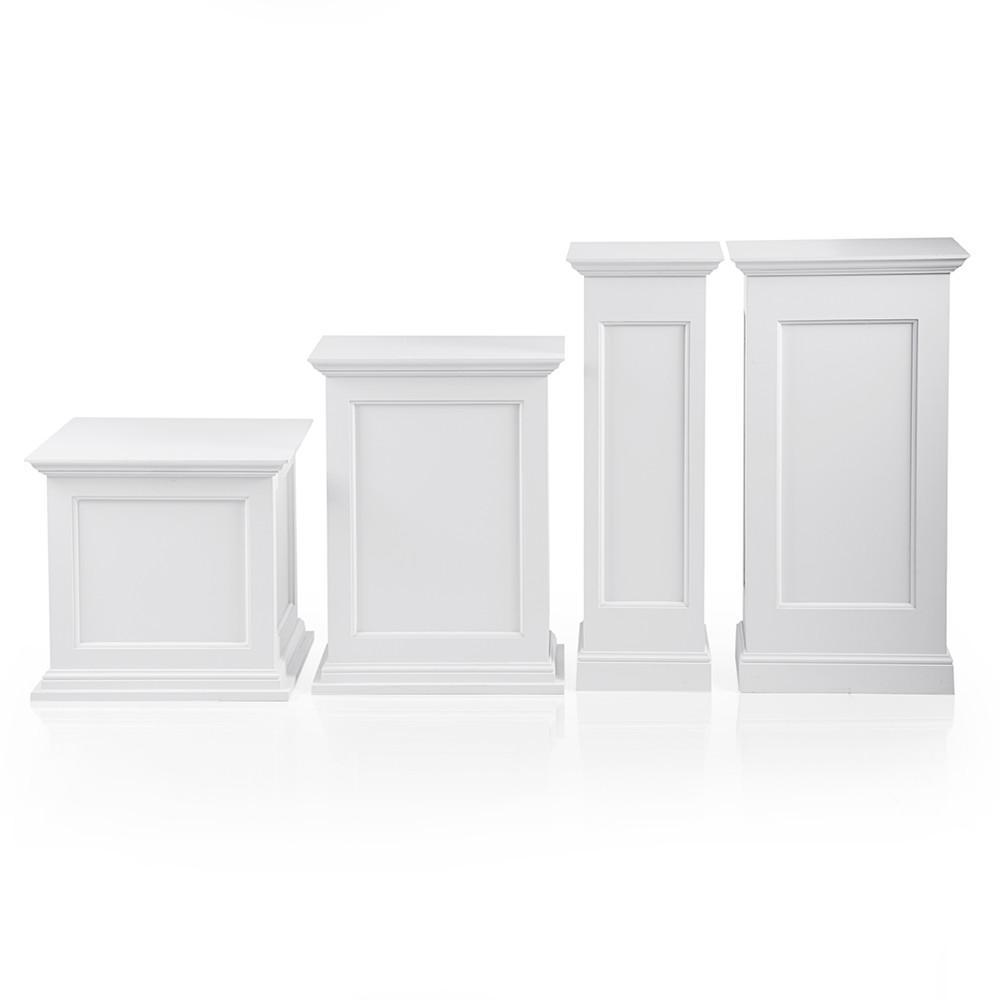 White Pedestal Set