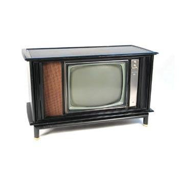 Black RCA Victor TV Console