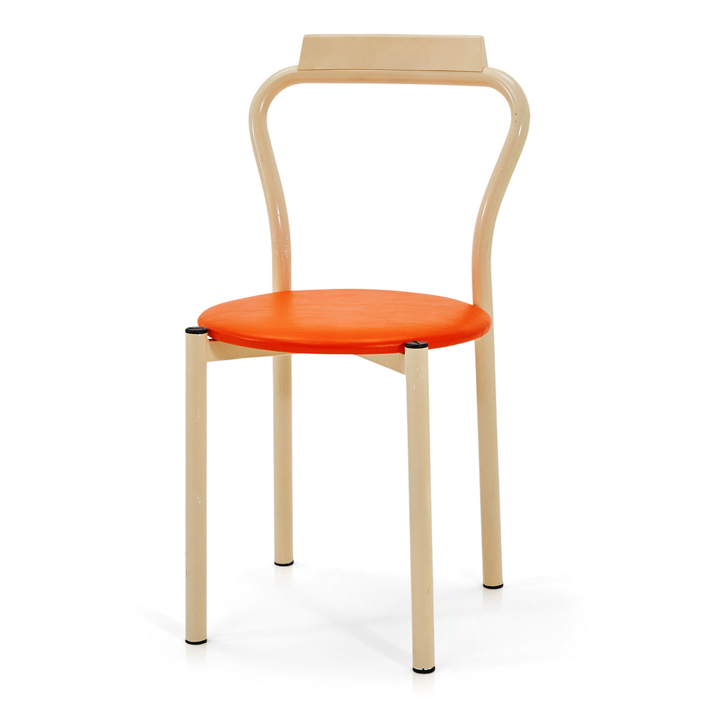 Orange & White Modern Dining Chair