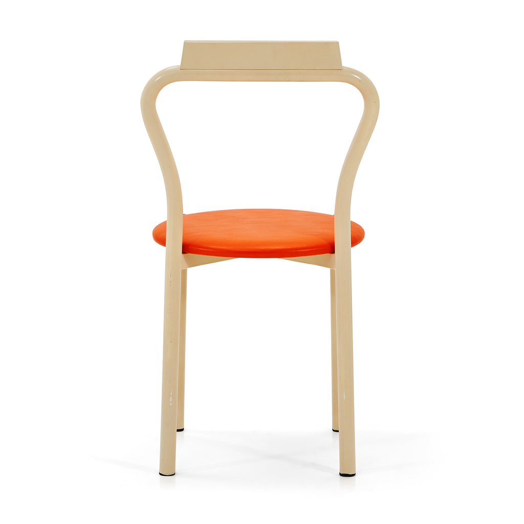 Orange & White Modern Dining Chair