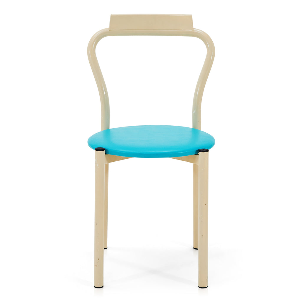 Simple Circle Dining Chair - Blue