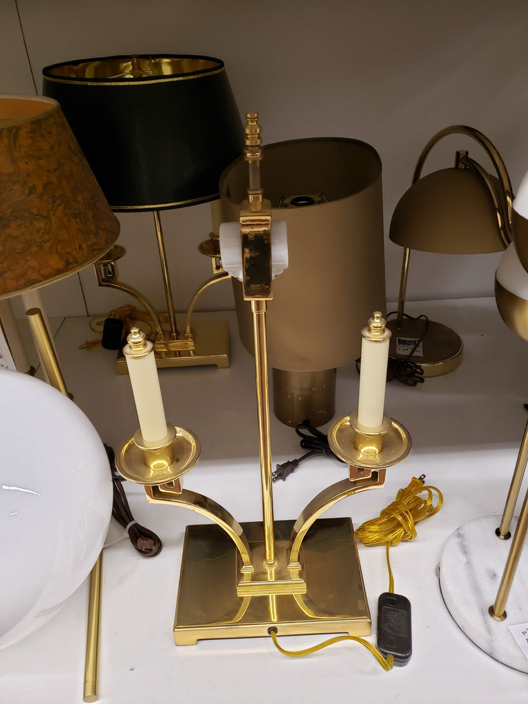 Gold Candle Stick Lamp Brass