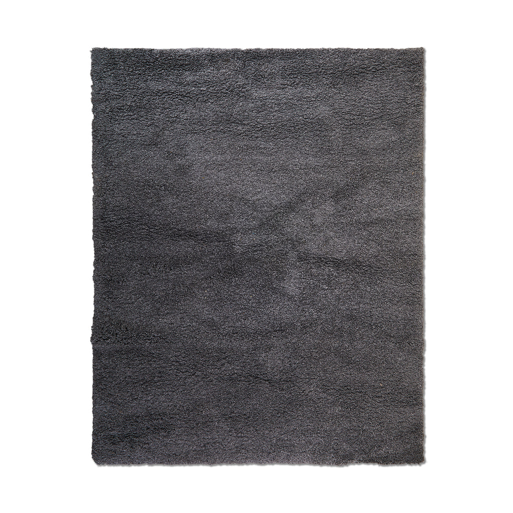 Large Dark Grey Wool Rug