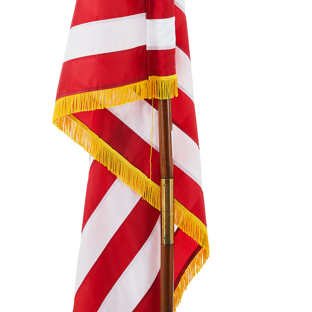 American Flag on Eagle-Topped Flagpole