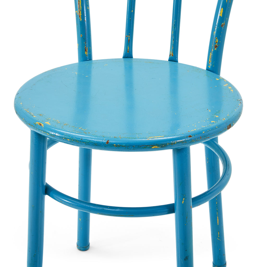 Cafe Metal Side Chair - Blue