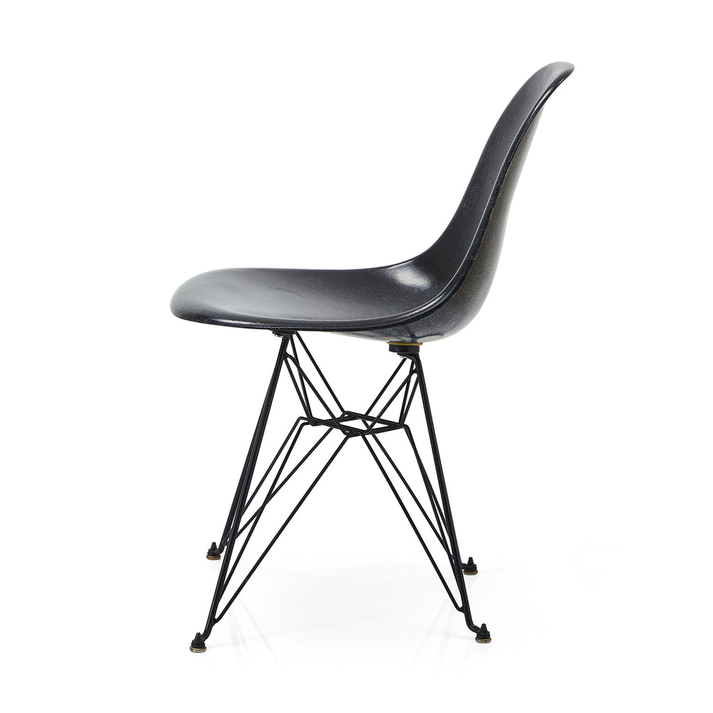 Side Shell Chair with Black Eiffel Base