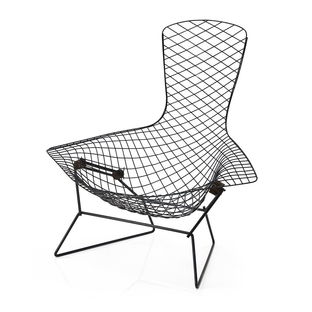 Black Wire Bertoia Scoop Seat Chair