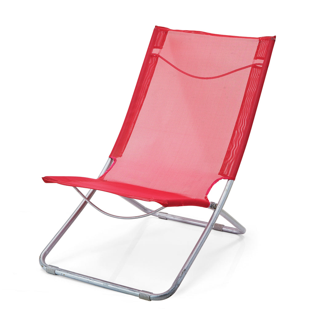Red Folding Beach Chair