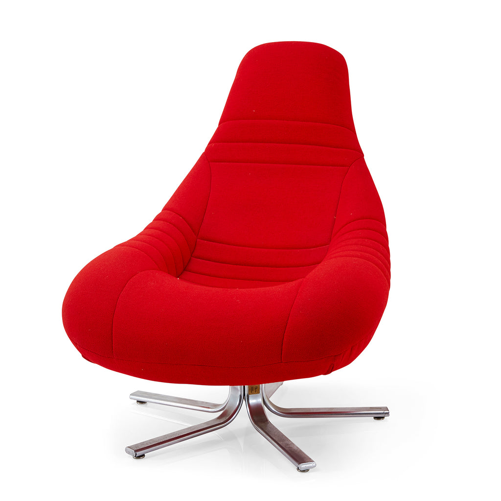 Red Plastica Lounge Chair