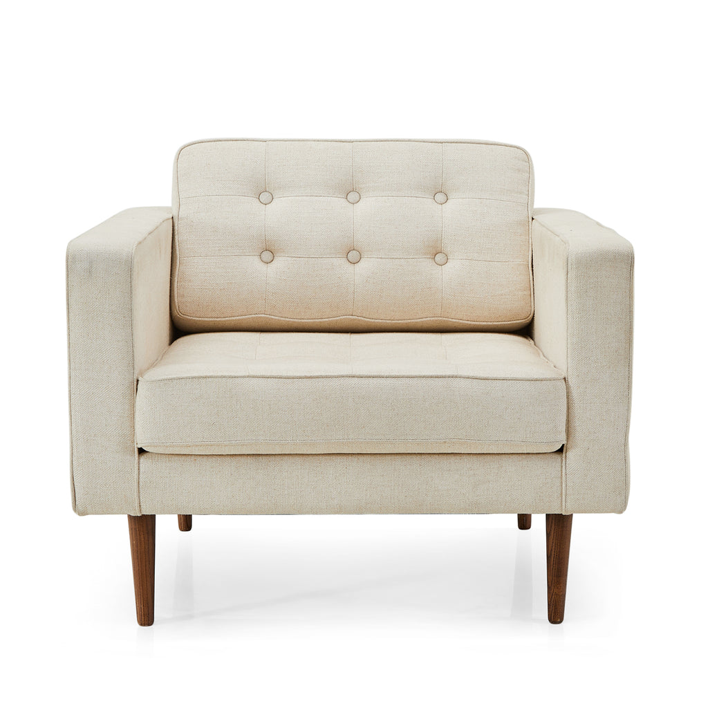 Modern Cream Lounge Chair