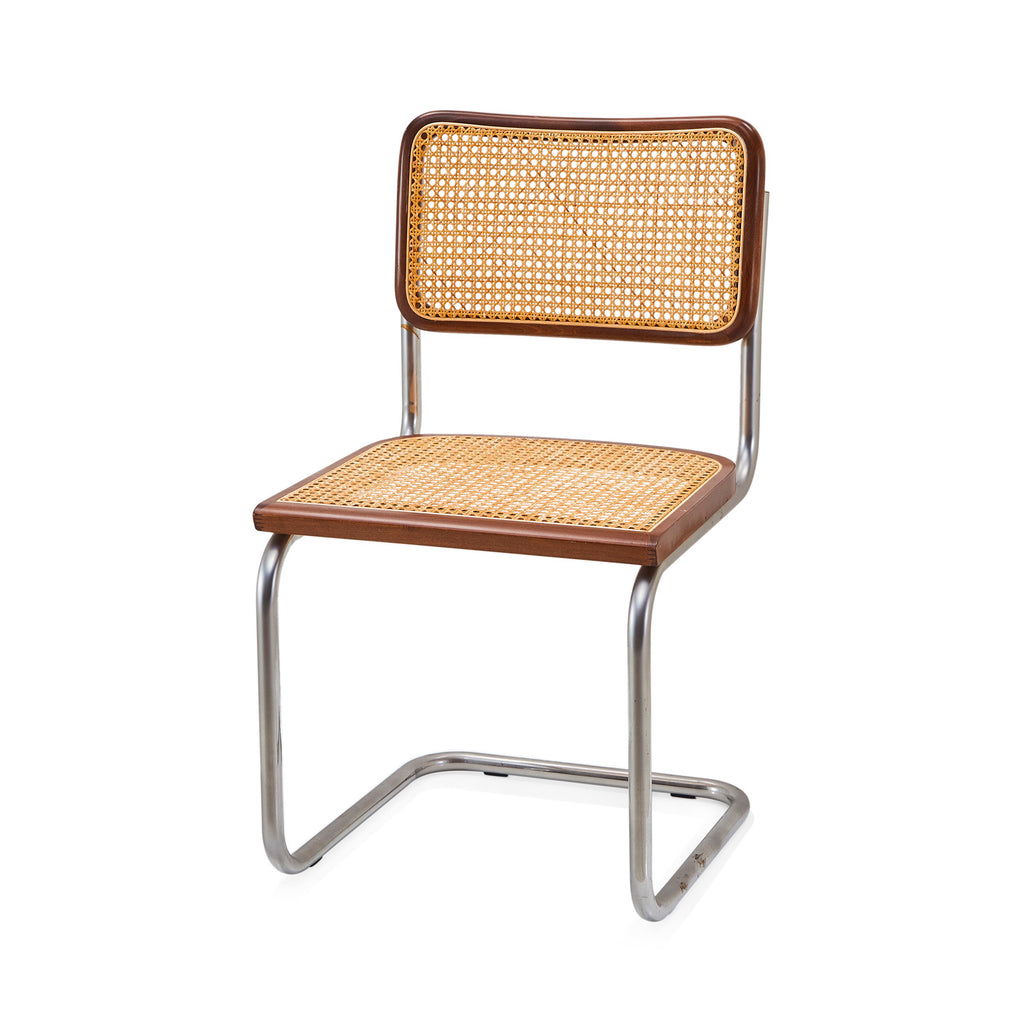Breuer Dining Side Chair - Walnut and Chrome