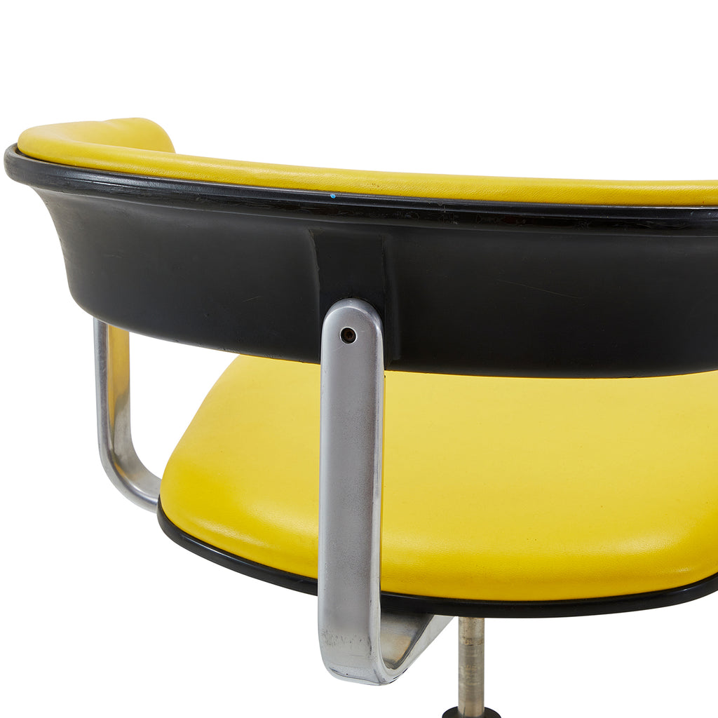 Yellow & Black Rolling Office Chair