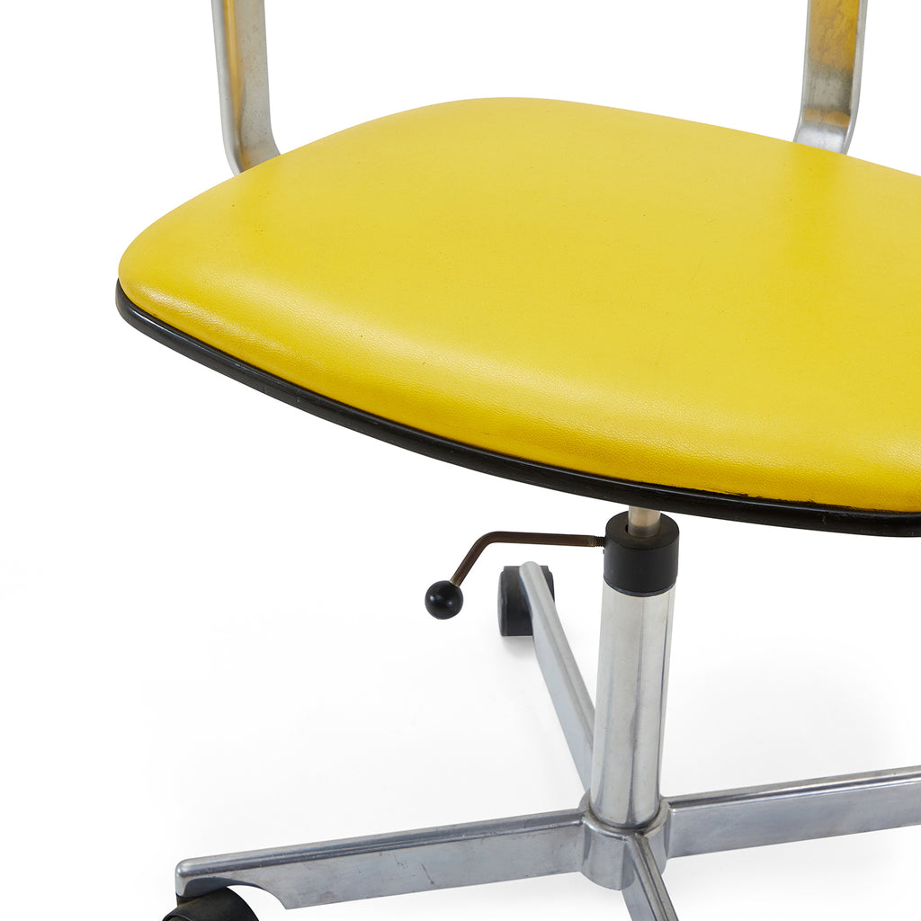 Yellow & Black Rolling Office Chair