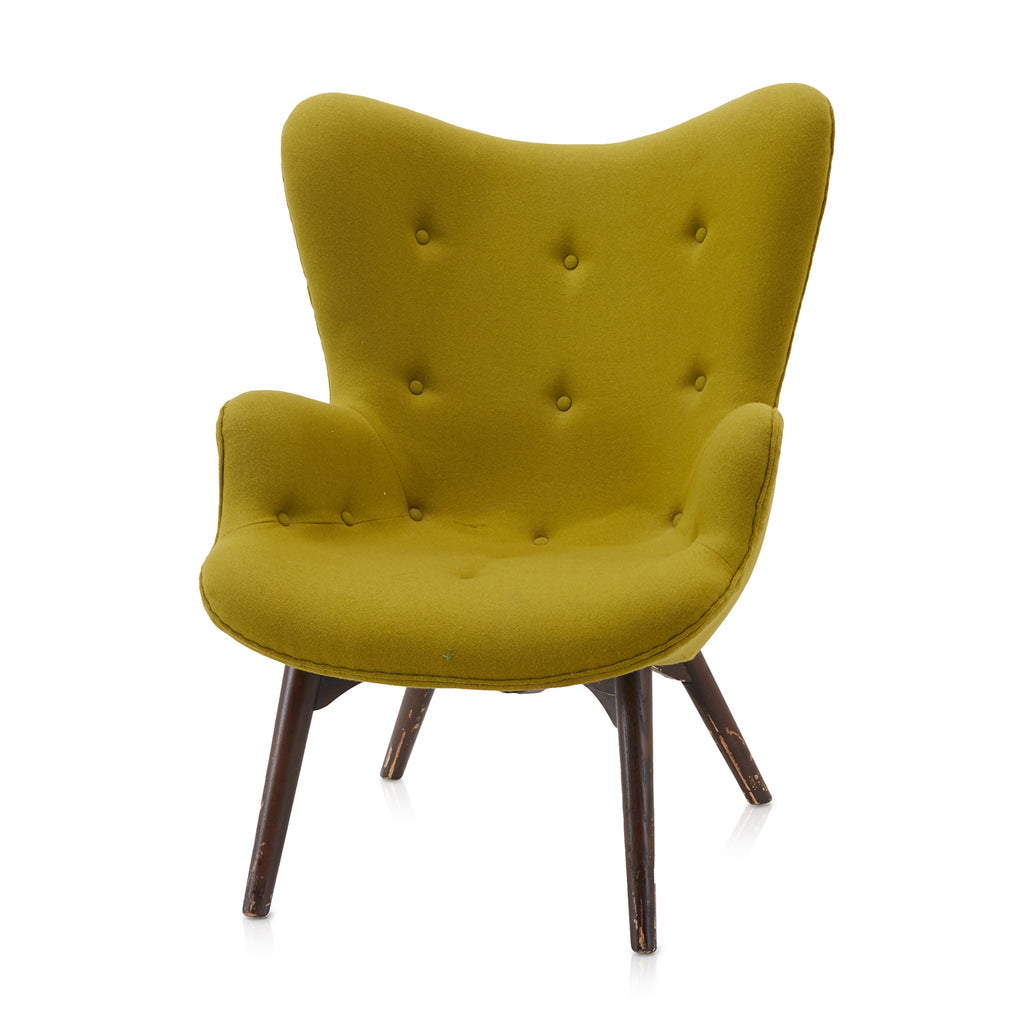 Green Modern Wingback Lounge Chair