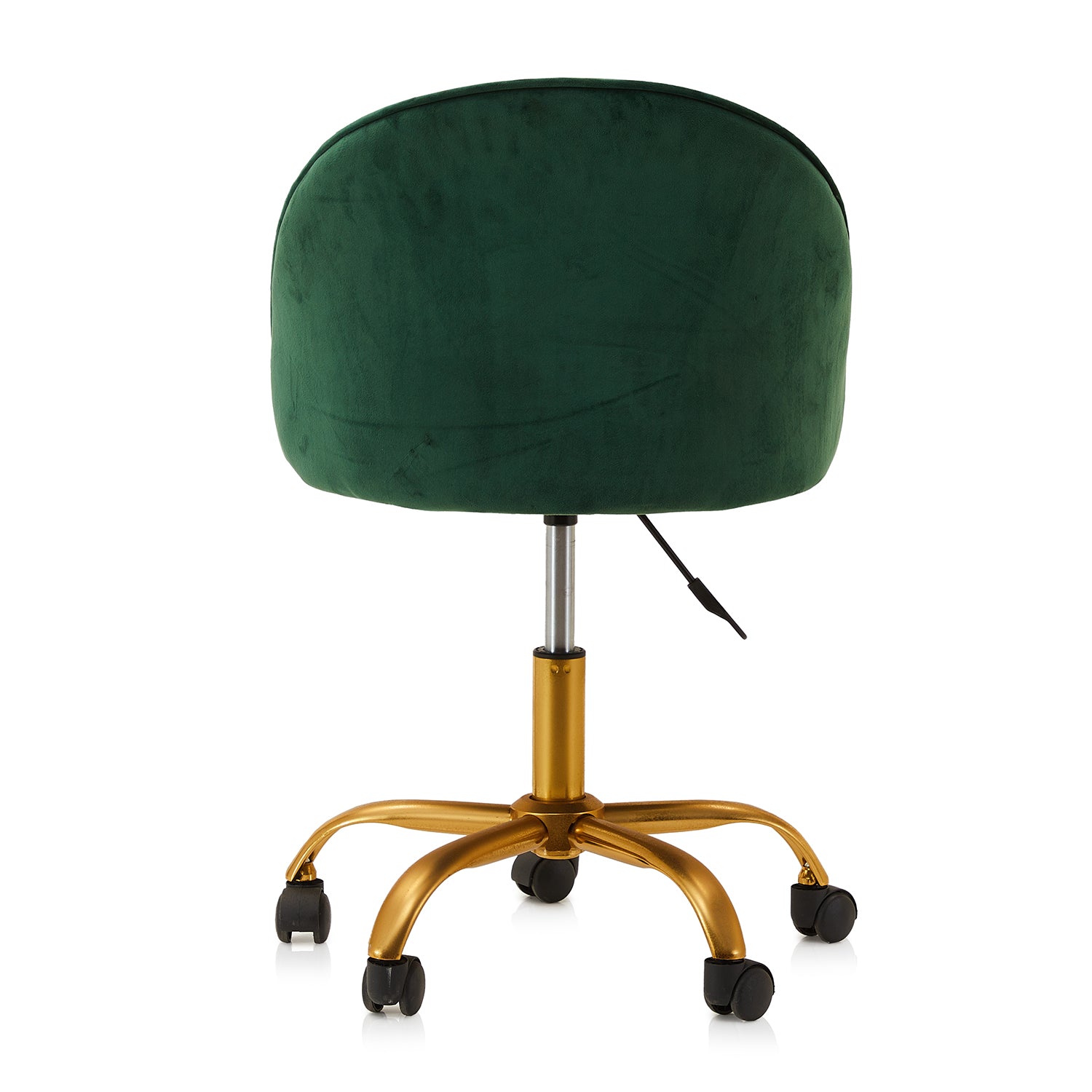 Green Velvet Deco Rolling Office Chair Gil & Roy Props