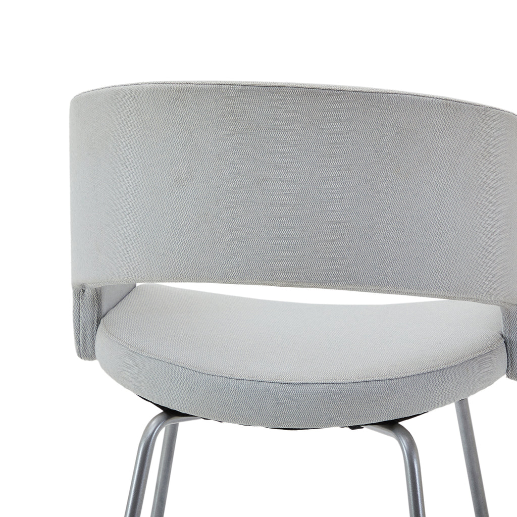 Grey Fabric Modern Arm Chair