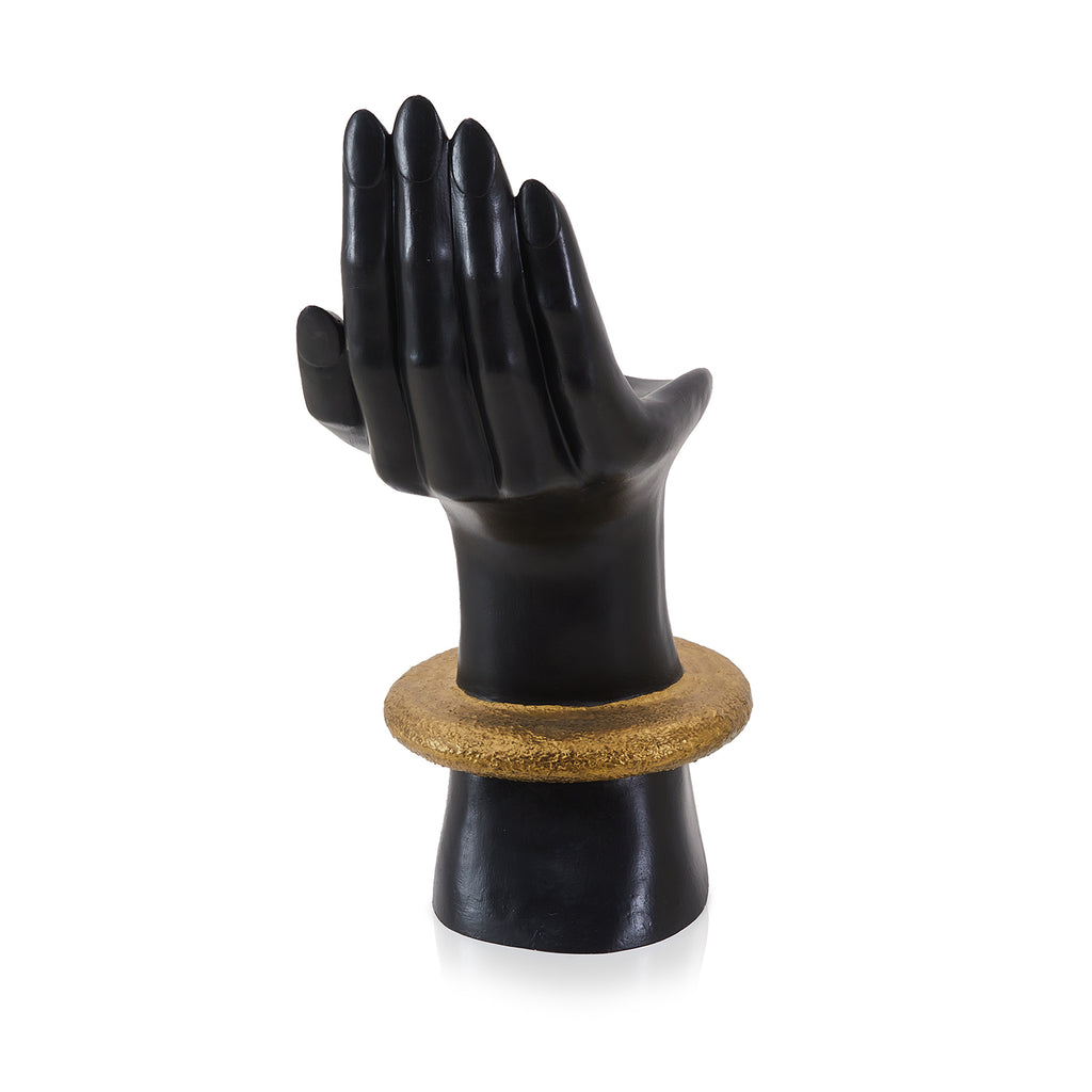 Black Hand Chair with Gold Bracelet